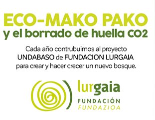 Mako Pako colabora con la Fundación Lurgaia en el borrado de la huella de CO2.